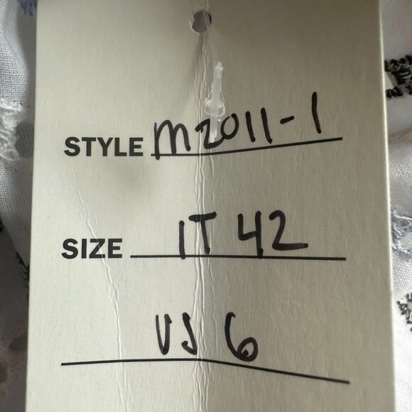 Luisa Beccaria Tiered Scalloped Dress IT 42 US 6 NWOT Milan Fashion Week - Picture 12 of 14